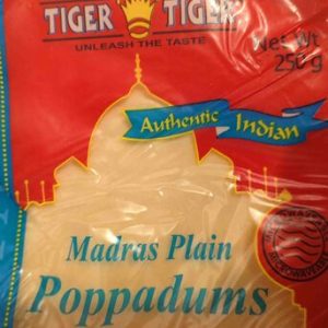 Tiger Madras Plain Poppadums