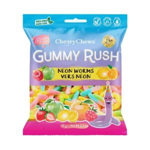 Gummy Rush Neon Worms 90g