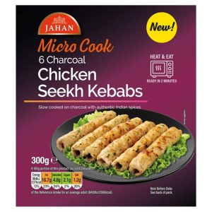 Jahan 6 Charcoal Chi Sekh Kebabs 300g