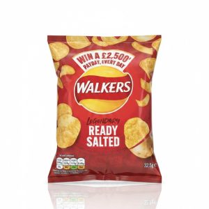 Walkers Ready Salted Crisps 32.5g.