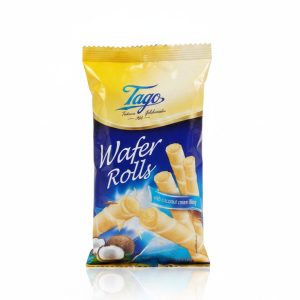 Tagos Wafer Rolls Coconut 150g