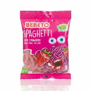 Bebeto Happy Laces Sour Strawberry