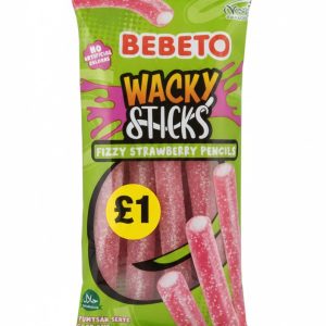 Bebeto Wacky Sticks Fizzy Strawberry Pencils
