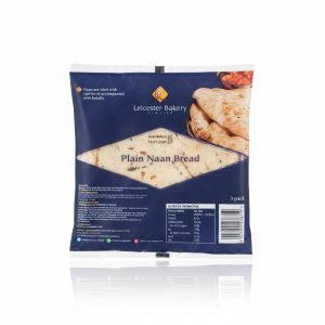 3 Flamed Baked Naan Bread
