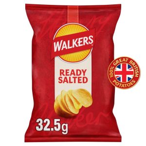 Walkers Ready Salted Crisps 32.5g.