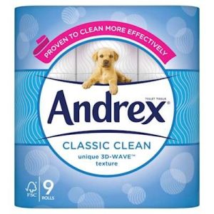 Toilet Tissue 9 Rolls